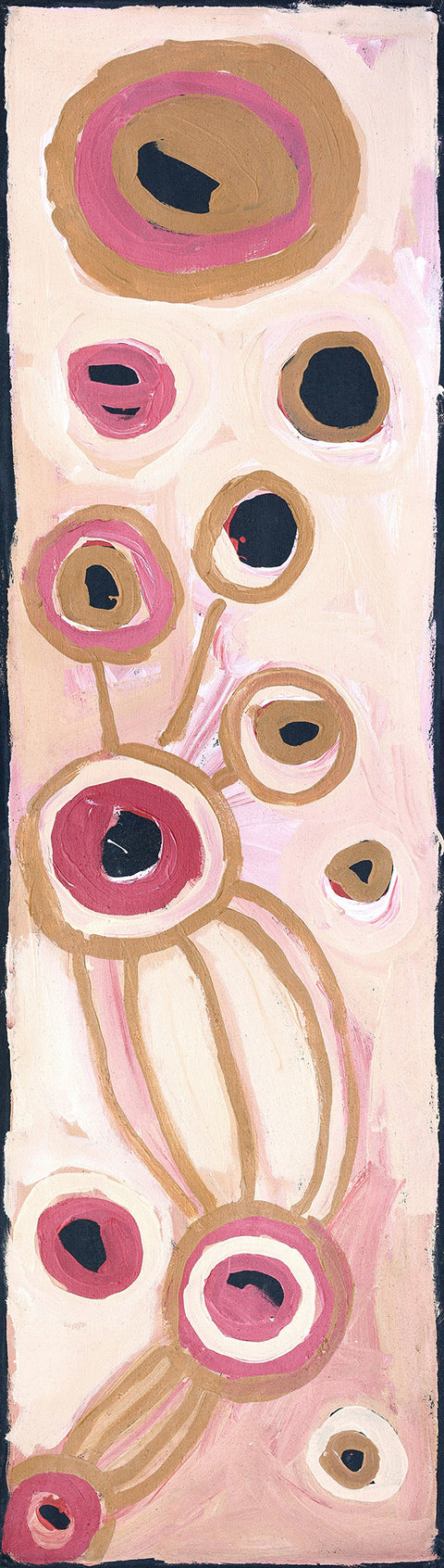 Barbara Mbitjana Moore 581-15 Ngayuku ngura, My Country original Australian Aboriginal artwork at Tingari Arts vertical