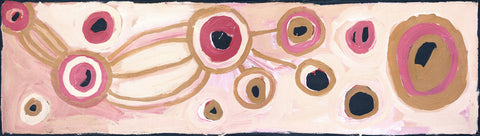 Barbara Mbitjana Moore 581-15 Ngayuku ngura, My Country original Australian Aboriginal artwork at Tingari Arts horizontal