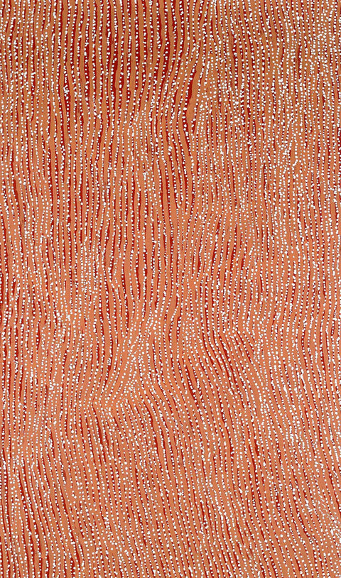 George Ward Tjungurrayi GWT801 Tingari 153cm x 91cm original Australian Aboriginal artwork at Tingari Arts vertical view 002