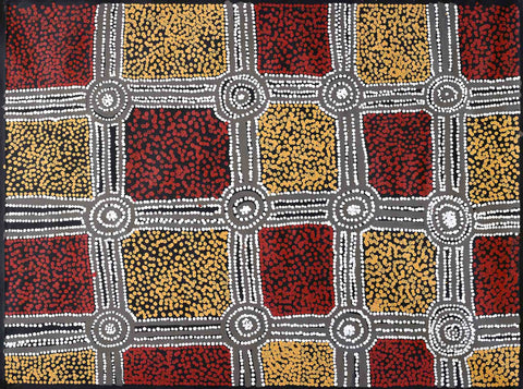 Gregory Williams Tjapanardi TGRWT801 Minna Minna original Australian Aboriginal artwork at Tingari Arts
