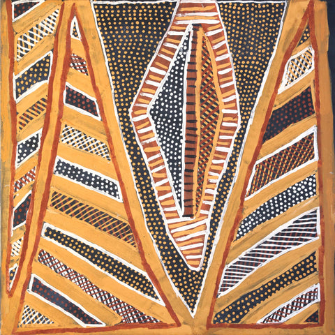 Jean Baptiste Apuatini 734-04 80cmx80cm web vertical-001 original Australian Aboriginal artwork at Tingari Arts