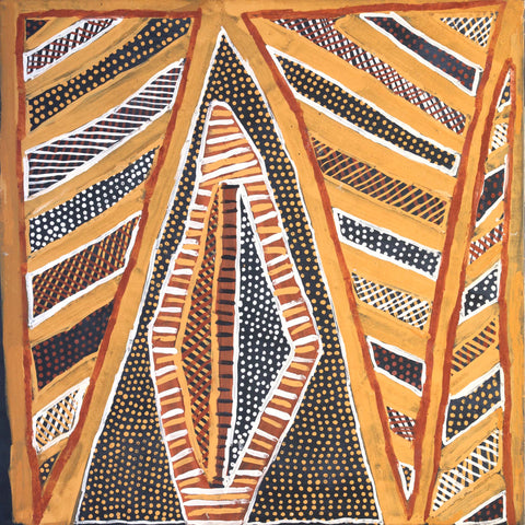 Jean Baptiste Apuatini 734-04 80cmx80cm web vertical-002 original Australian Aboriginal artwork at Tingari Arts