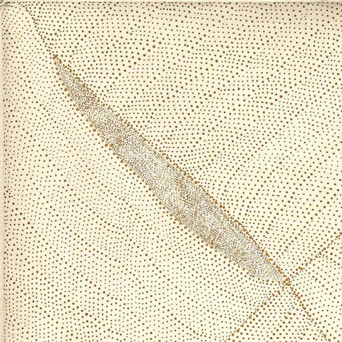 Kathleen Petyarre TKP418 Mountain Devil Lizard Dreaming - Sandhill Country (After Hailstorm) 91cm x 91cm original Australian Aboriginal artwork at Tingari Arts detail view