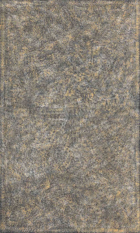 Kathleen Petyarre TKP501 My Country - Bush Seeds 153cm x 91cm original Australian Aboriginal artwork at Tingari Arts vertical view