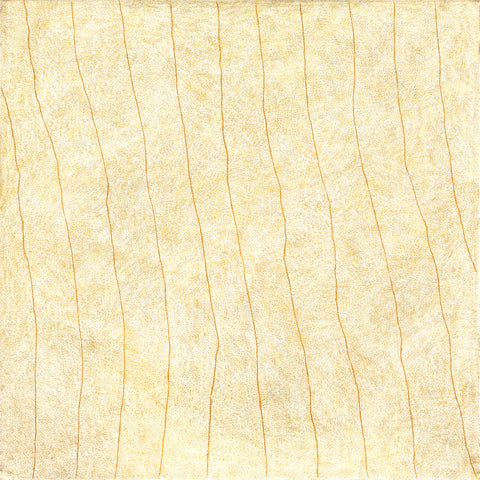 Mountain Devil Lizard Dreaming – Sandhill Country (After Hailstorm) | 121cm x 121cm  being repaired