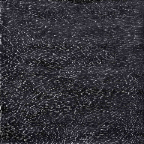 Lilly Kelly Napangardi TLKN803 Sandhills 121cm x 121cm original Australian Aboriginal artwork at Tingari Arts 001
