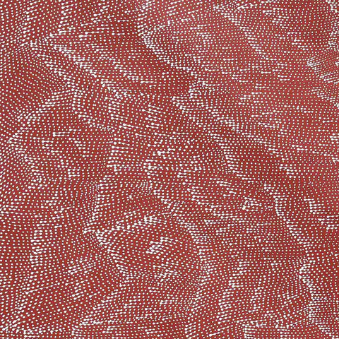 Lilly Kelly Napangardi TLKN607 Wind & rain soaked Sandhills 121cm x 121cm original Australian Aboriginal artwork at Tingari Arts detail view