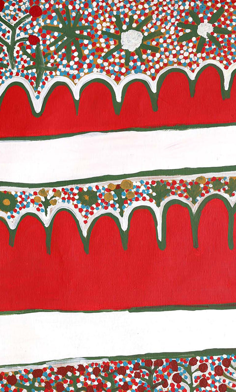  Narputta Nangala KNN02020 Karrkurrutintja, My Father’s Country 153cmx91cm original Australian Aboriginal artwork at Tingari Arts detail view