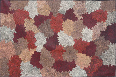 Topsy Peterson Napangardi TTP712 Sandhills west of Mt Liebig 183cm x 121cm original Australian Aboriginal artwork at Tingari Arts horizontal view