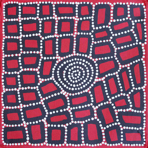 Walala Tjapaltjarri TWT1608-8 Tingari Cycle | 36cm x 36cm original Australian Aboriginal artwork at Tingari Arts 001