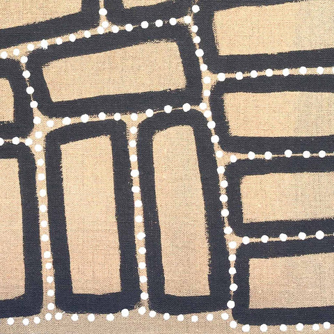 Walala Tjapaltjarri TWT728 Tingari Cycle 36cm x 36cm original Australian Aboriginal artwork at Tingari Arts detail view